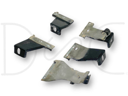 94-98 Ford F600 F650 F750 F800 Truck A/C Condenser Bracket Set [5] Brackets OEM
