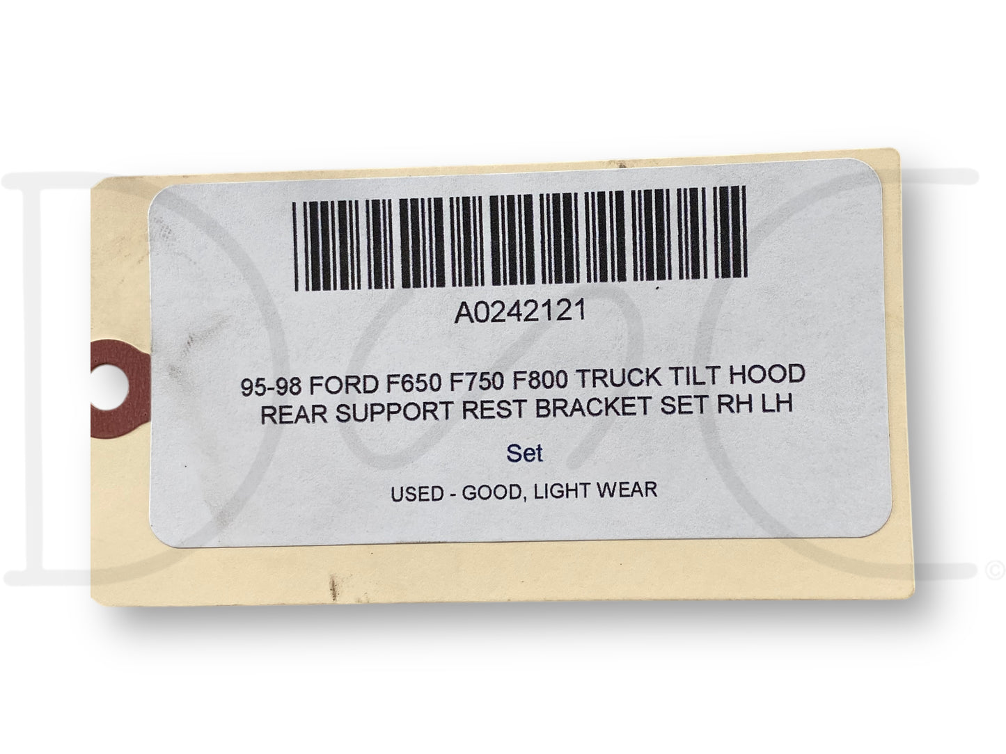 95-98 Ford F650 F750 F800 Truck Tilt Hood Rear Support Rest Bracket Set RH LH