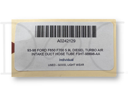 93-98 Ford F650 F700 5.9L Diesel Turbo Air Intake Duct Hose Tube F3Ht-9B698-Aa