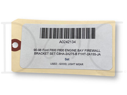 90-98 Ford F600 F800 Engine Bay Firewall Bracket Set C8Ha-2A275-B F1Ht-2A155-Ja