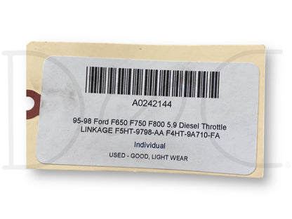95-98 Ford F650 F750 F800 5.9 Diesel Throttle Linkage F5Ht-9798-Aa F4Ht-9A710-Fa