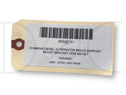 Cummins Diesel Alternator Brace Support Mount Bracket OEM 3921527