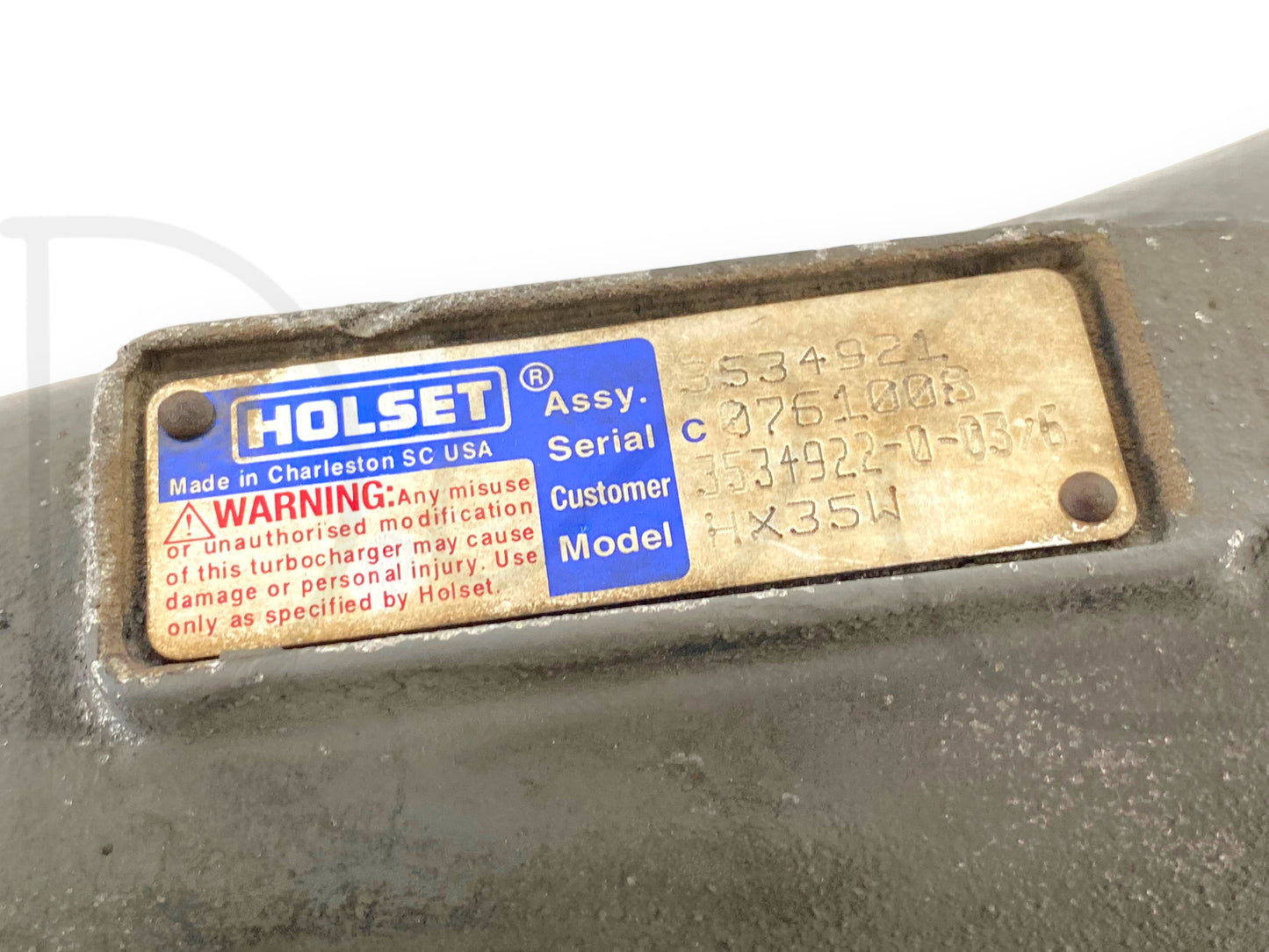Ford Holset Hx35W Cummins 5.9L Diesel Turbo Turbocharger 6Bt 3534921 3534922