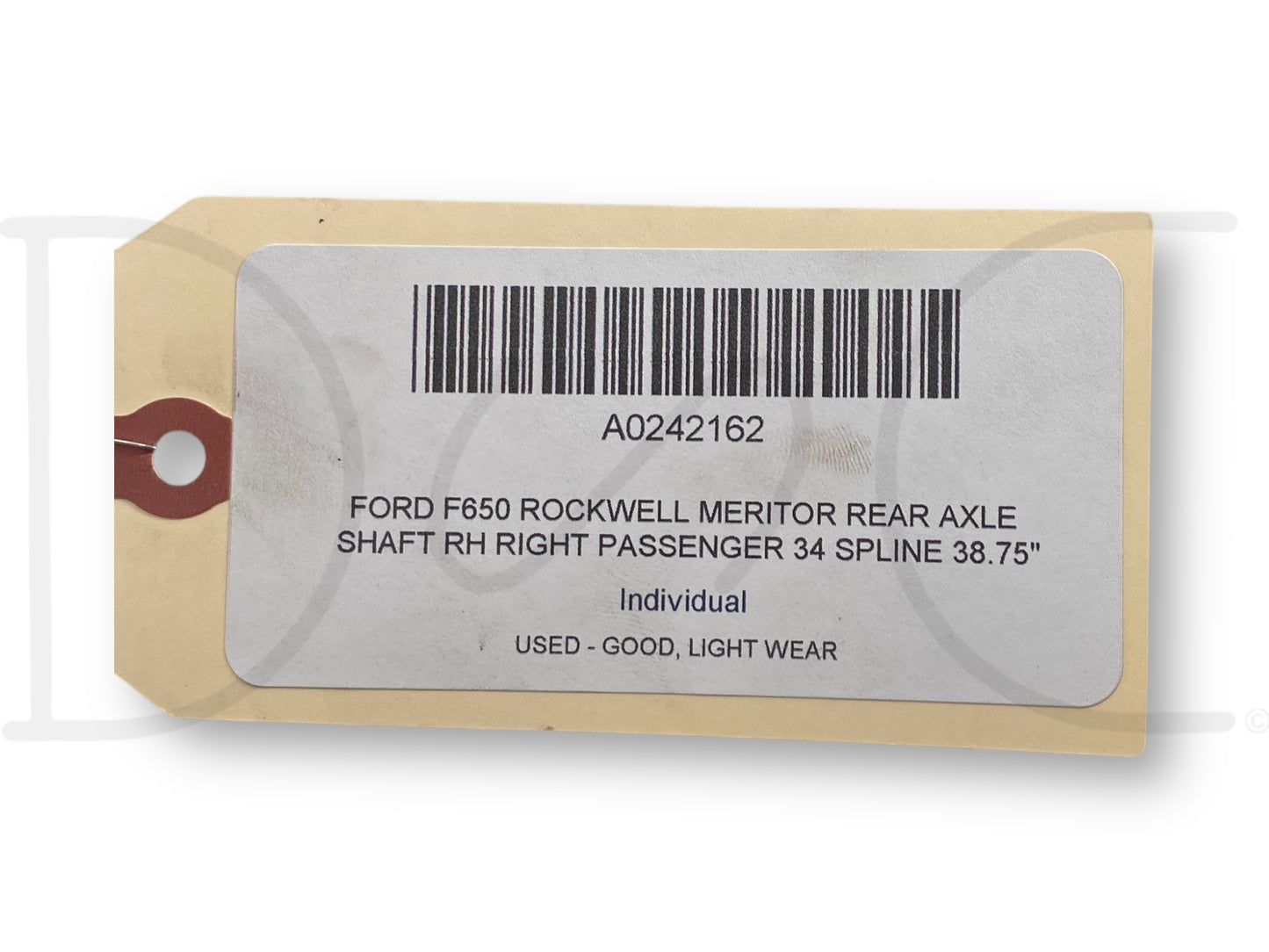 Ford F650 Rockwell Meritor Rear Axle Shaft RH Right Passenger 34 Spline 38.75"