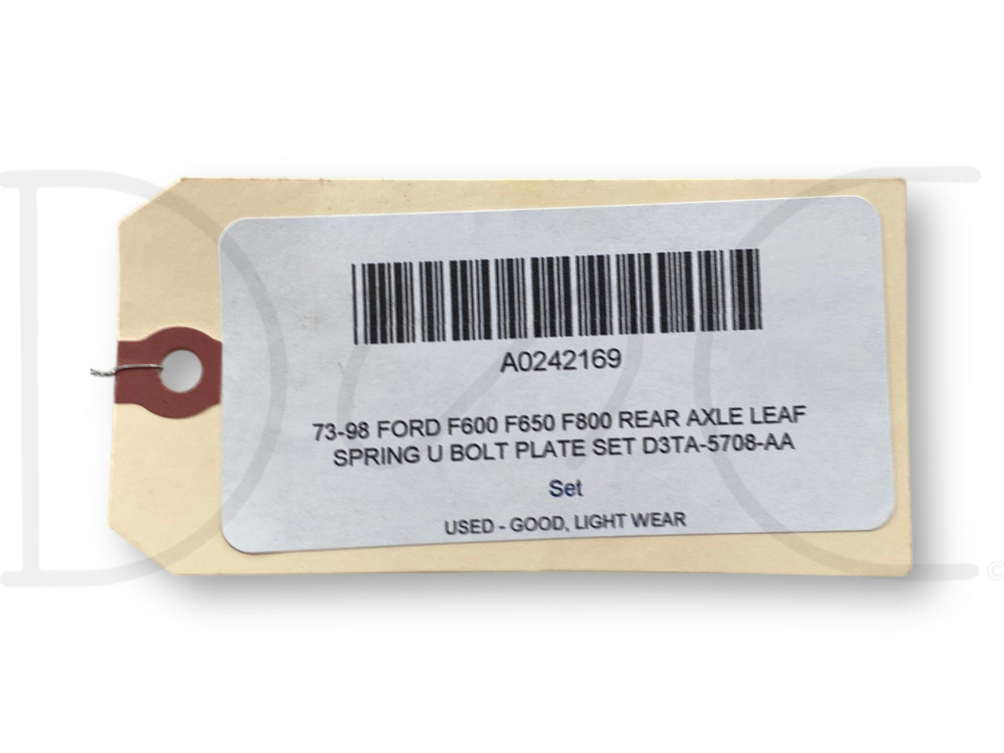 73-98 Ford F600 F650 F800 Rear Axle Leaf Spring U Bolt Plate Set D3Ta-5708-Aa