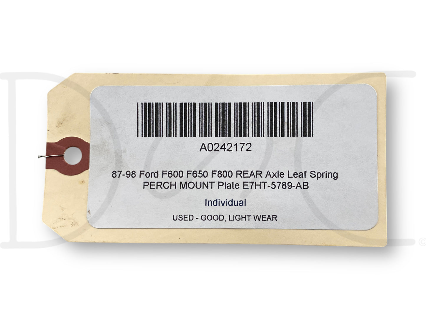 87-98 Ford F600 F650 F800 Rear Axle Leaf Spring Perch Mount Plate E7Ht-5789-AB