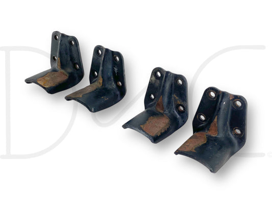 80-98 Ford F650 F800 Rear Upper Leaf Spring Overload Bracket Set [4] OE Brackets