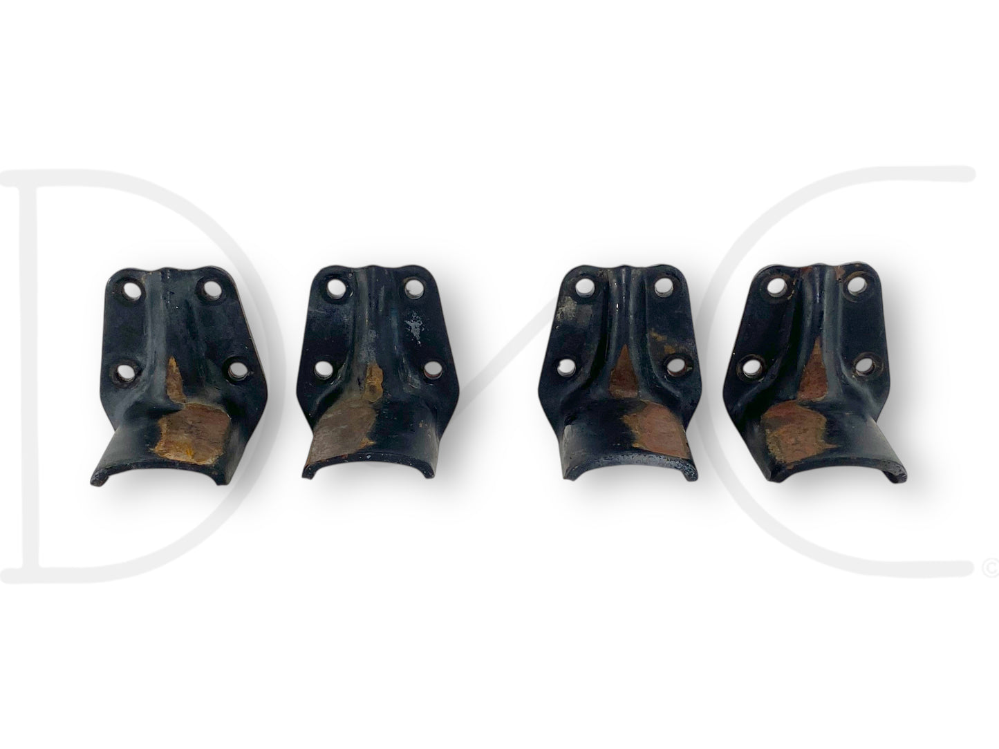 80-98 Ford F650 F800 Rear Upper Leaf Spring Overload Bracket Set [4] OE Brackets