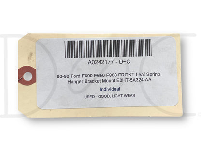 80-98 Ford F600 F650 F800 Front Leaf Spring Hanger Bracket Mount E0Ht-5A324-Aa
