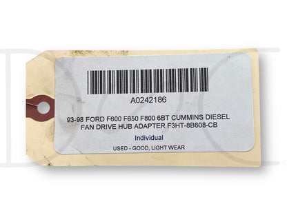93-98 Ford F600 F650 F800 6Bt Cummins Diesel Fan Drive Hub Adapter F3Ht-8B608-Cb