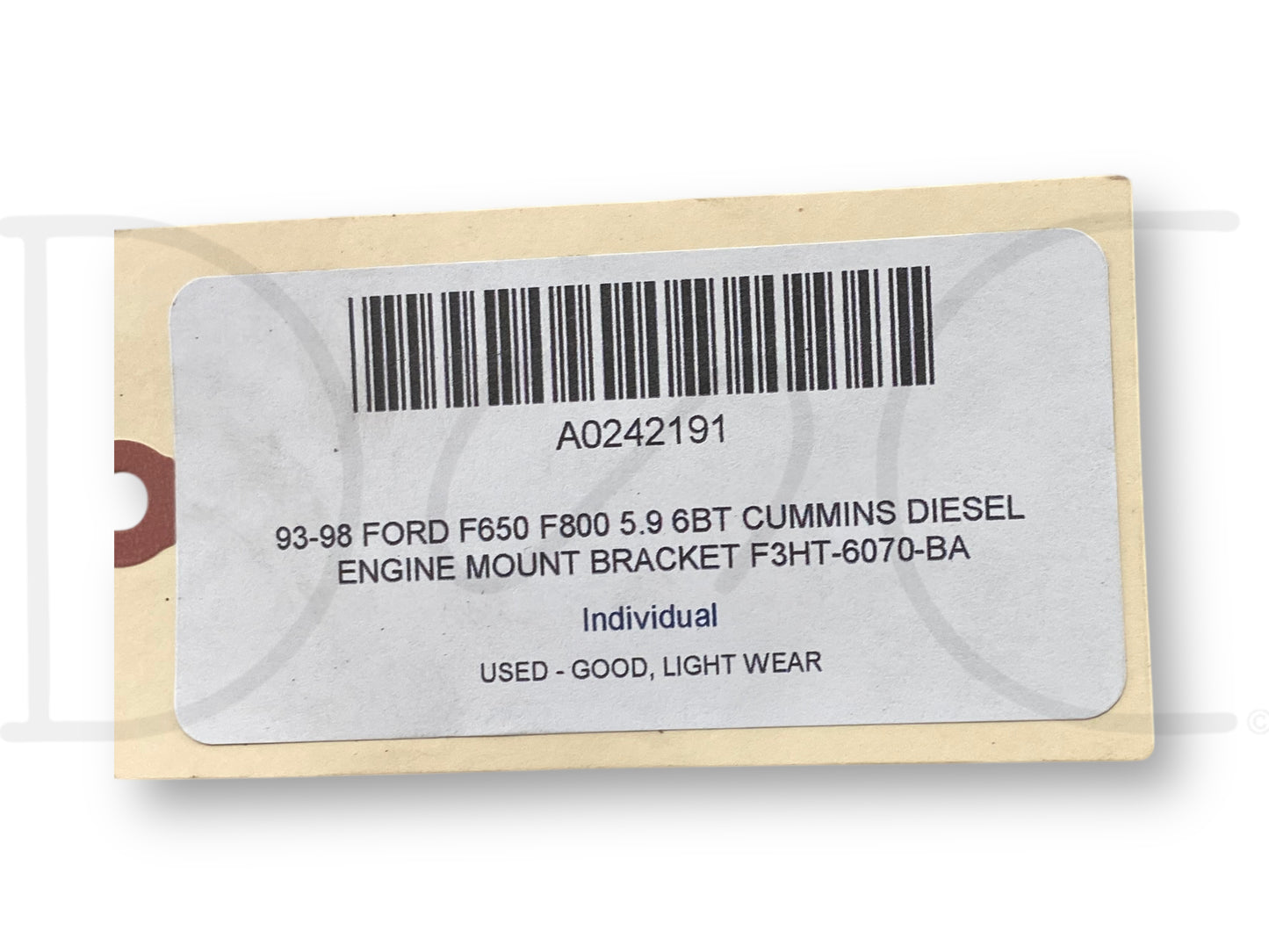 93-98 Ford F650 F800 5.9 6Bt Cummins Diesel Engine Mount Bracket F3Ht-6070-BA