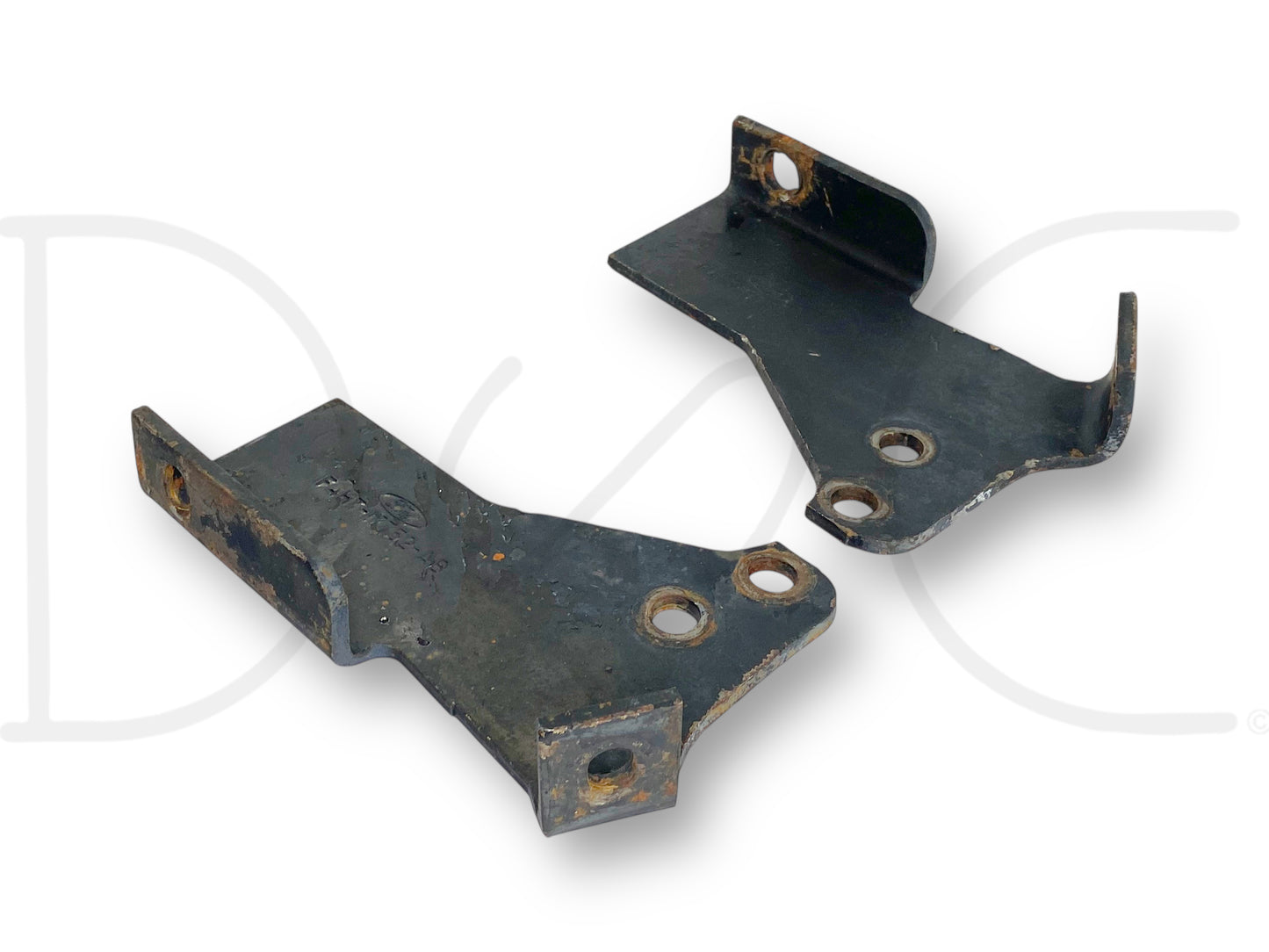 94-98 Ford F600 F650 F800 Truck Front Bumper Bracket Set OE Brackets *Blem*