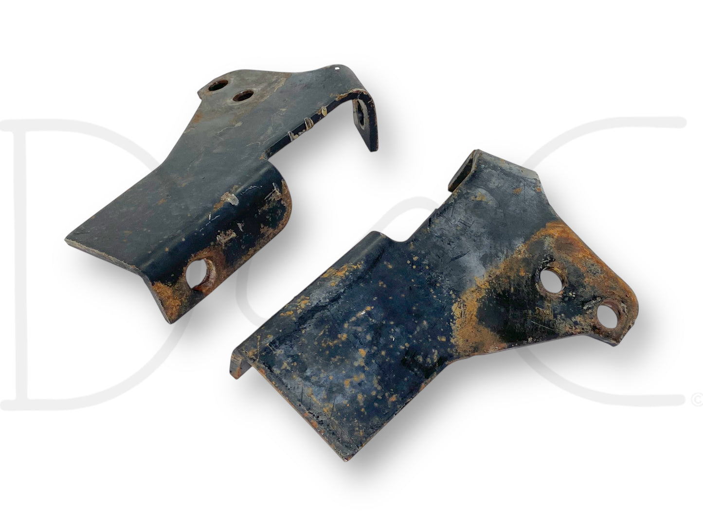 94-98 Ford F600 F650 F800 Truck Front Bumper Bracket Set OE Brackets *Blem*