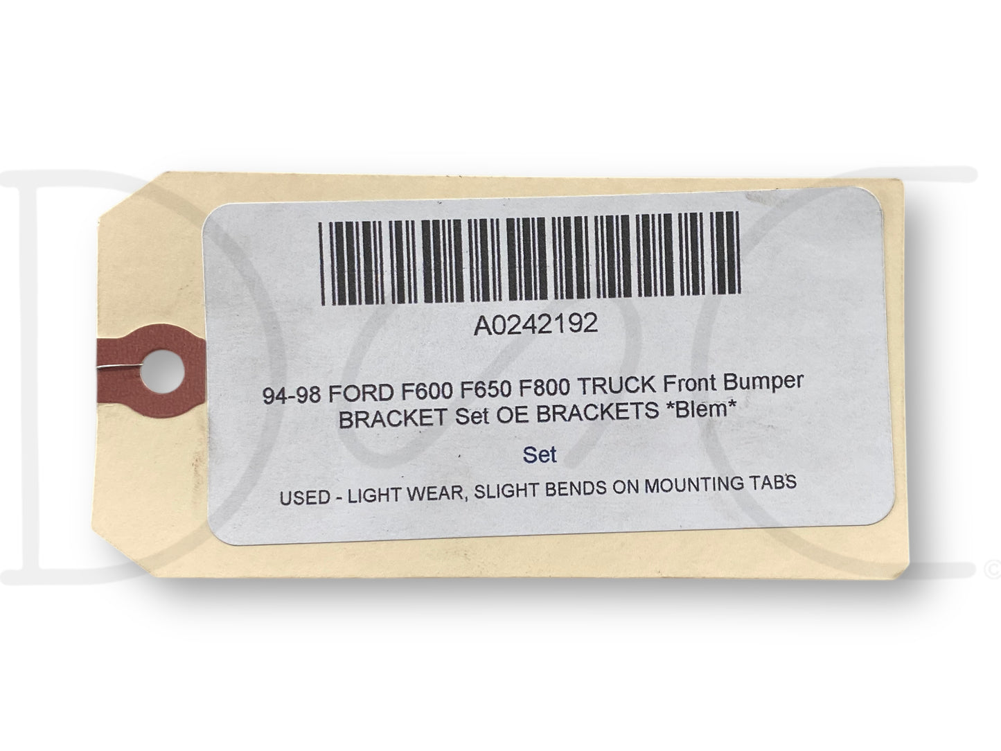 94-98 Ford F600 F650 F800 Truck Front Bumper Bracket Set OE Brackets *Blem*