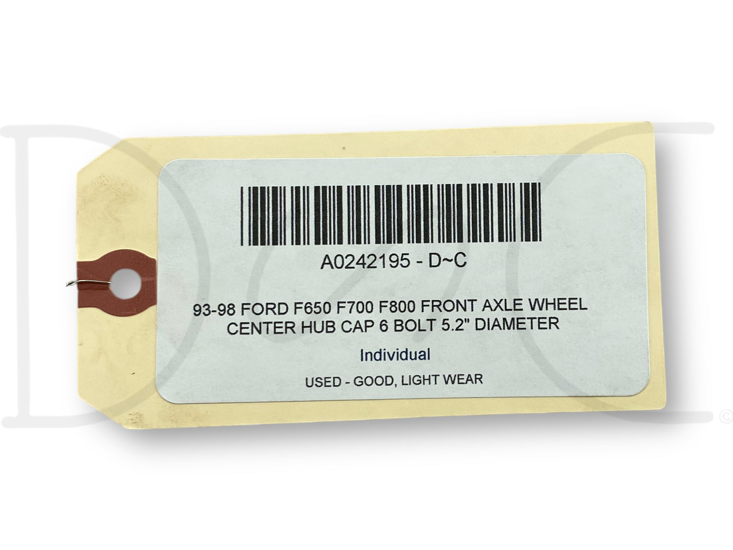 93-98 Ford F650 F700 F800 Front Axle Wheel Center Hub Cap 6 Bolt 5.2" Diameter