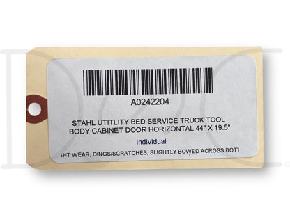 Stahl Utitlity Bed Service Truck Tool Body Cabinet Door Horizontal 44" X 19.5"