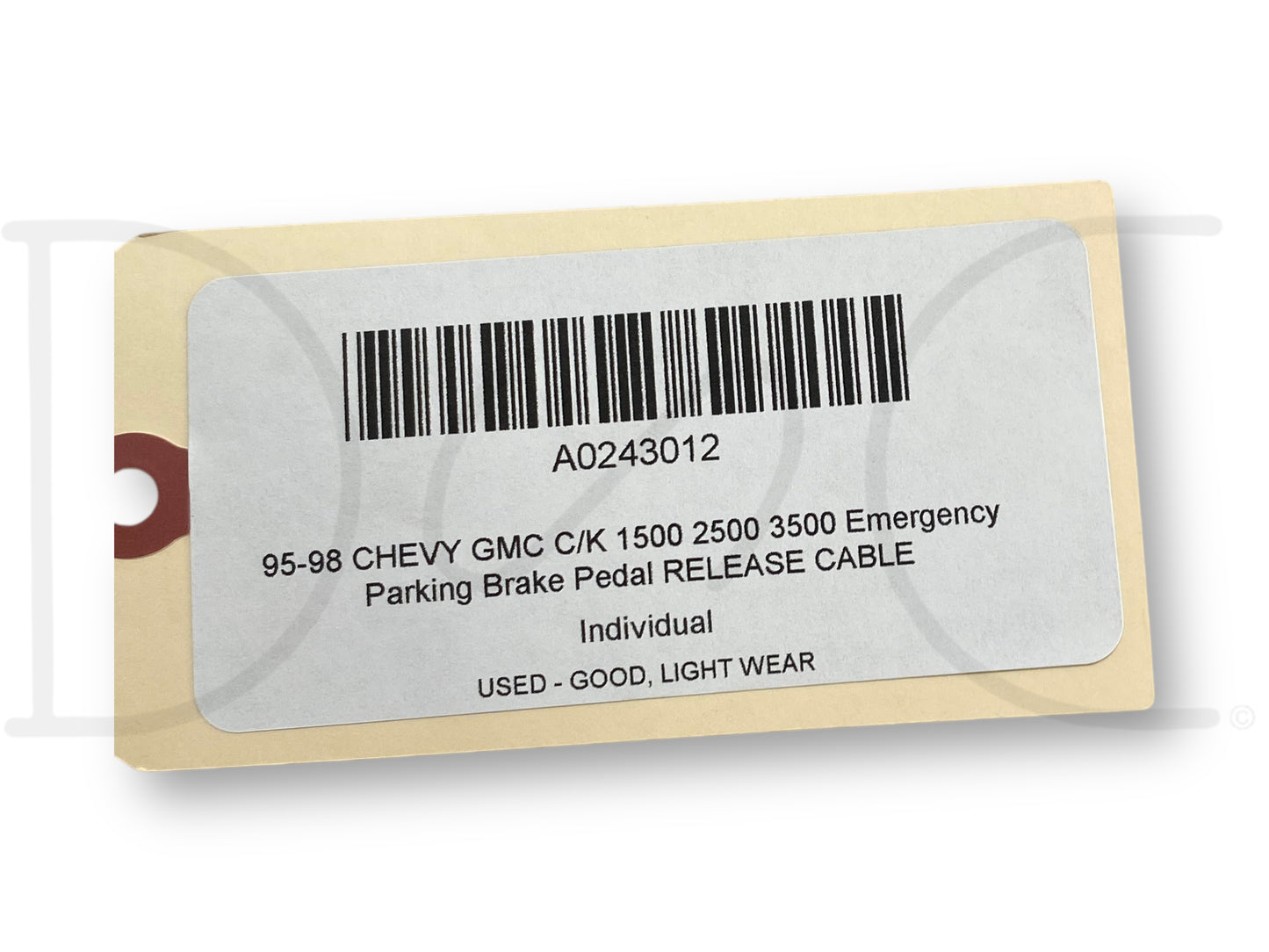 95-98 Chevy GMC C/K 1500 2500 3500 Emergency Parking Brake Pedal Release Cable
