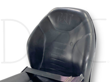 Cat 226B 226B2 Skid Steer Adjustable Suspension Seat Assembly W/ Seatbelt OEM