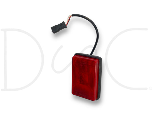 Cat 226B2 Skid Steer Loader Rear Tail Light Lamp Red Rubbolite 3" X 5"