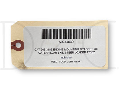 Cat 205-3185 Engine Mounting Bracket OE Caterpillar Skid Steer Loader 226B2