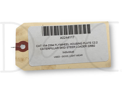 Cat 154-2394 Flywheel Housing Plate C2.2 Caterpillar Skid Steer Loader 226B2