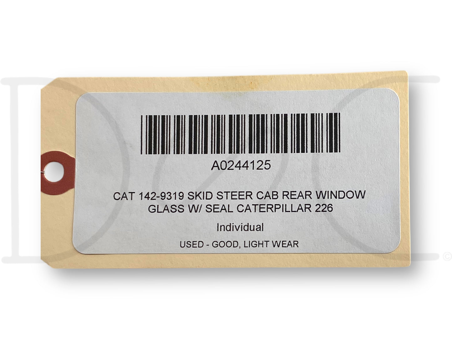 Cat 142-9319 Skid Steer Cab Rear Window Glass W/ Seal Caterpillar 226