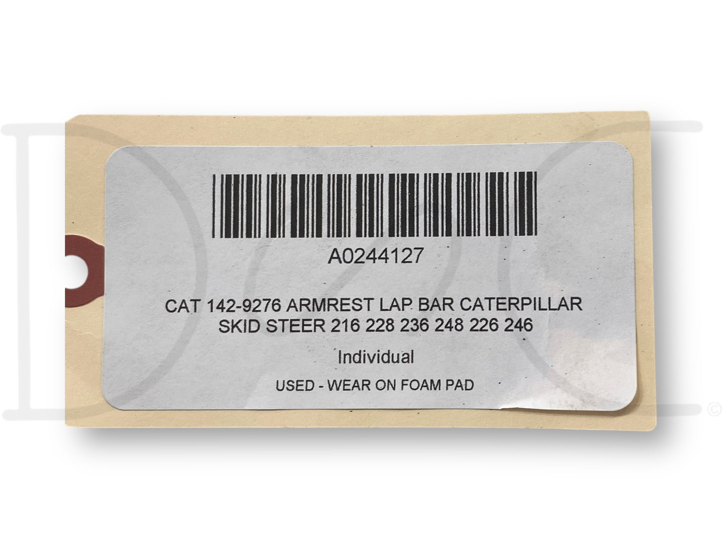 Cat 142-9276 Armrest Lap Bar Caterpillar Skid Steer 216 228 236 248 226 246