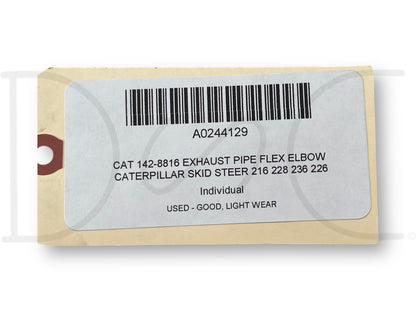 Cat 142-8816 Exhaust Pipe Flex Elbow Caterpillar Skid Steer 216 228 236 226