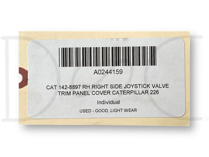 Cat 142-8897 RH Right Side Joystick Valve Trim Panel Cover Caterpillar 226
