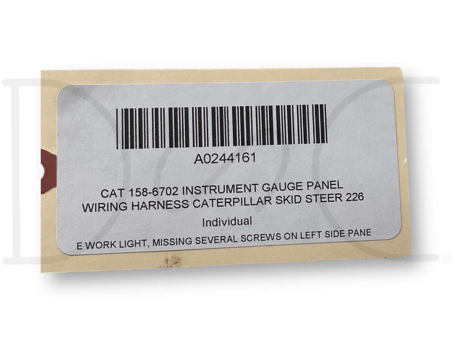 Cat 158-6702 Instrument Gauge Panel Wiring Harness Caterpillar Skid Steer 226