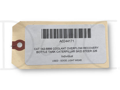 Cat 142-8866 Coolant Overflow Recovery Bottle Tank Caterpillar Skid Steer 226