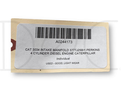 Cat 3034 Intake Manifold 3777J25B/1 Perkins 4 Cylinder Diesel Engine Caterpillar