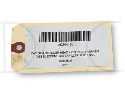 Cat 3034 Cylinder Head 4 Cylinder Perkins Diesel Engine Caterpillar 3712H08A/2