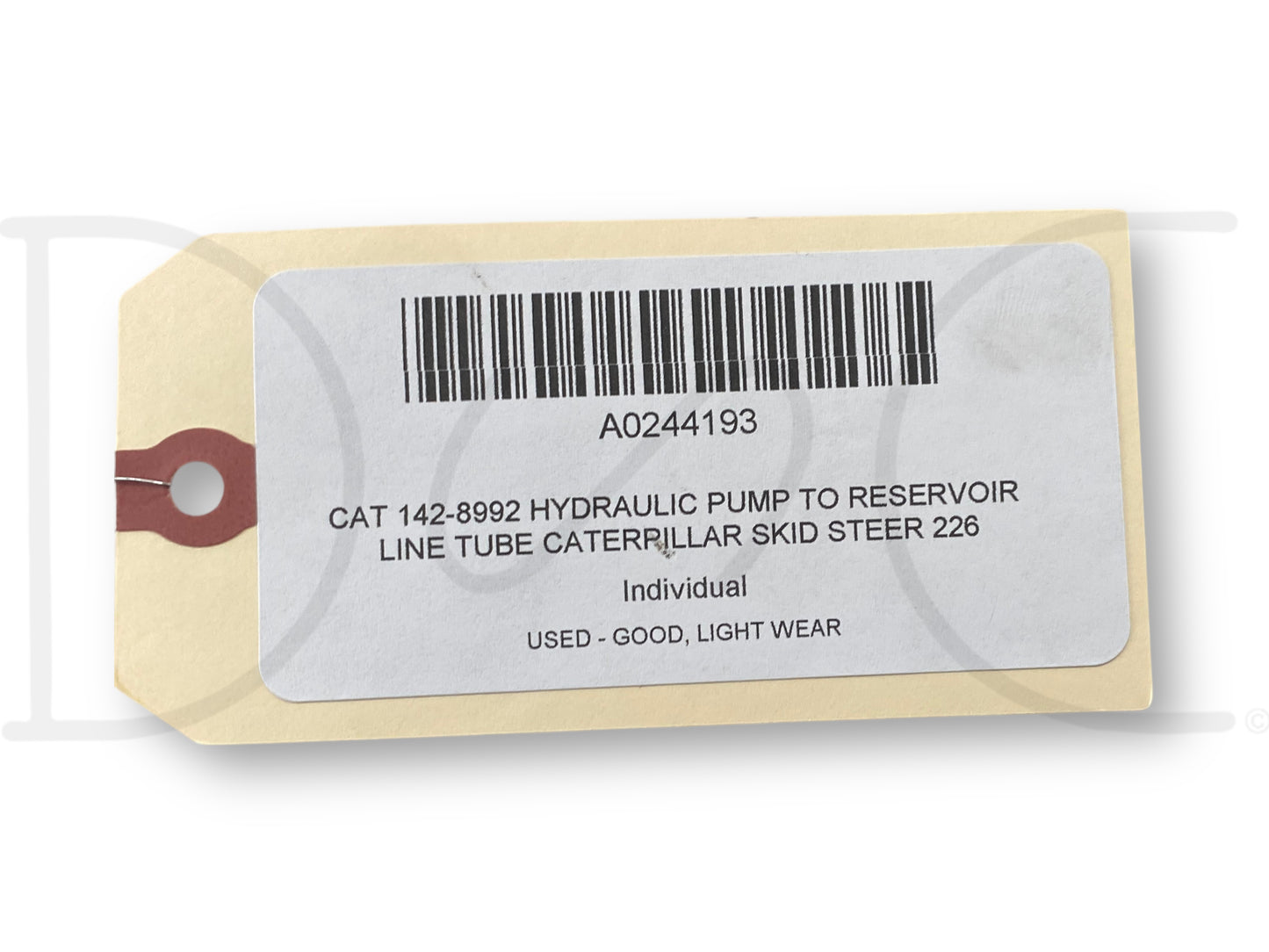 Cat 142-8992 Hydraulic Pump To Reservoir Line Tube Caterpillar Skid Steer 226