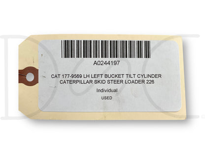 Cat 177-9569 LH Left Bucket Tilt Cylinder Caterpillar Skid Steer Loader 226
