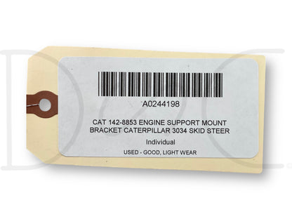 Cat 142-8853 Engine Support Mount Bracket Caterpillar 3034 Skid Steer Loader