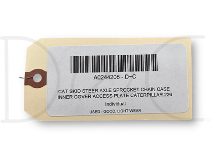 Cat Skid Steer Axle Sprocket Chain Case Inner Cover Access Plate Caterpillar 226