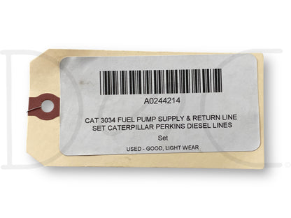 Cat 3034 Fuel Pump Supply & Return Line Set Caterpillar Perkins Diesel Lines