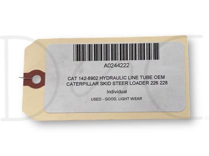 Cat 142-8902 Hydraulic Line Tube OEM Caterpillar Skid Steer Loader 226 228