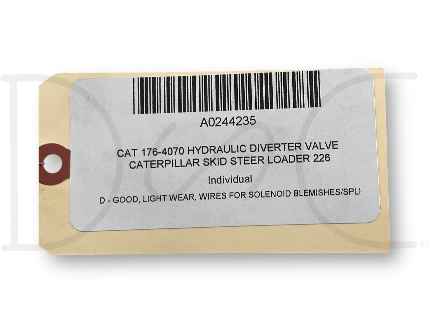 Cat 176-4070 Hydraulic Diverter Valve Caterpillar Skid Steer Loader 226