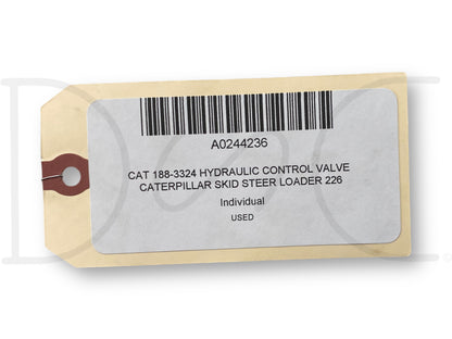 Cat 188-3324 Hydraulic Control Valve Caterpillar Skid Steer Loader 226