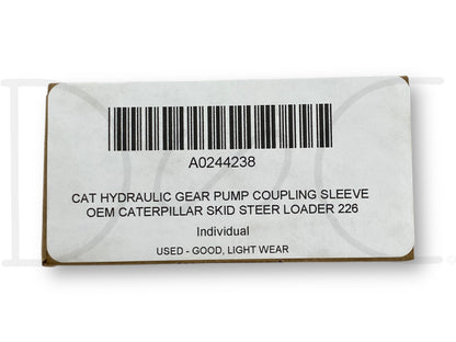 Cat Hydraulic Gear Pump Coupling Sleeve OEM Caterpillar Skid Steer Loader 226