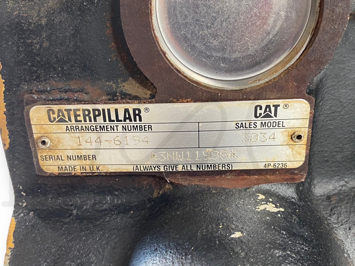 Cat 171-2792 Diesel Engine Block 3034 Caterpillar 4 Cylinder Perkins 3711H09A/4