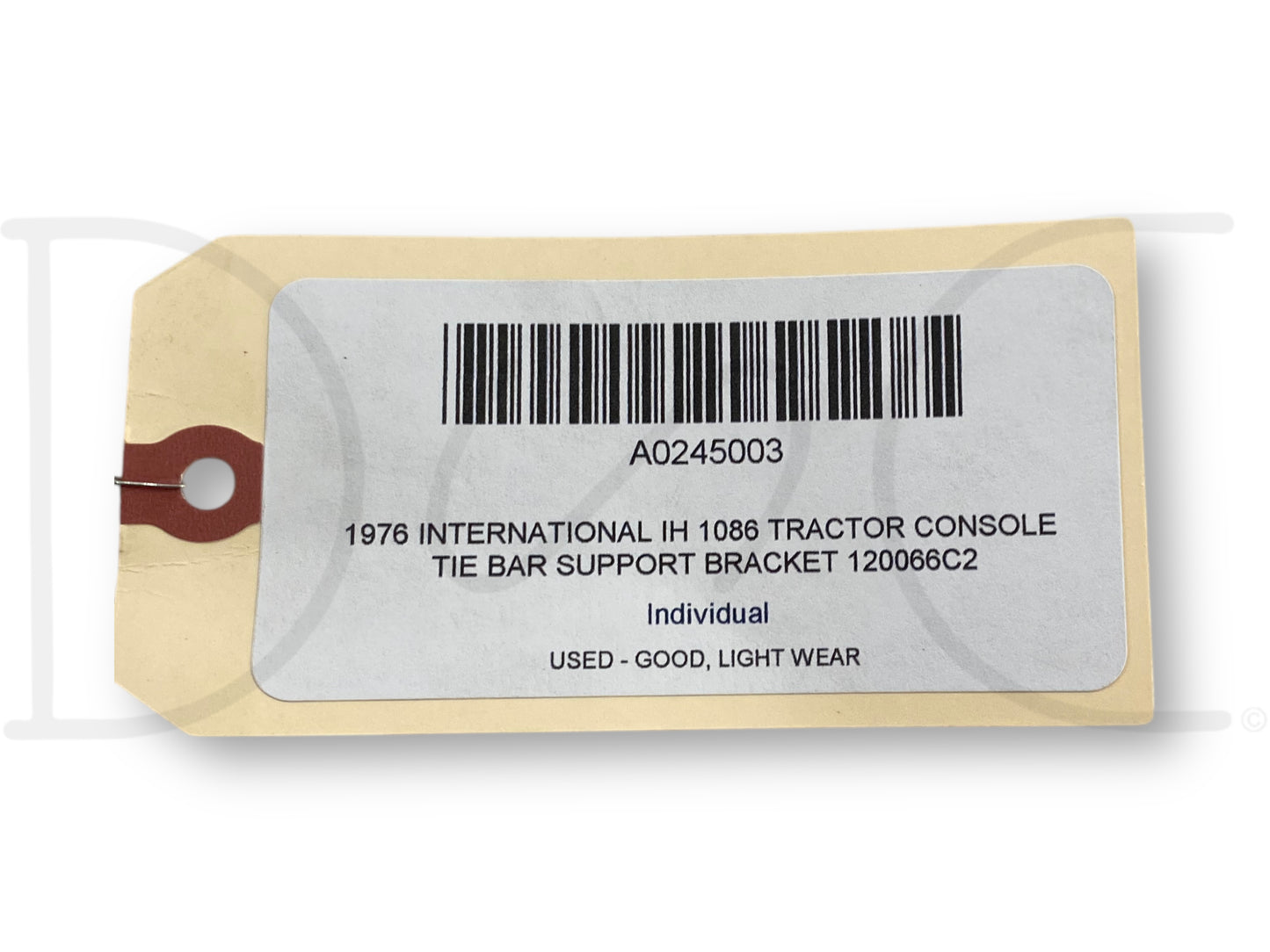 1976 International IH 1086 Tractor Console Tie Bar Support Bracket 120066C2