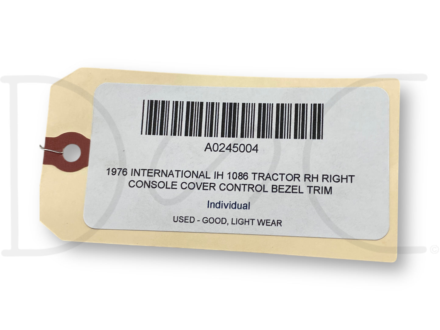 1976 International IH 1086 Tractor RH Right Console Cover Control Bezel Trim