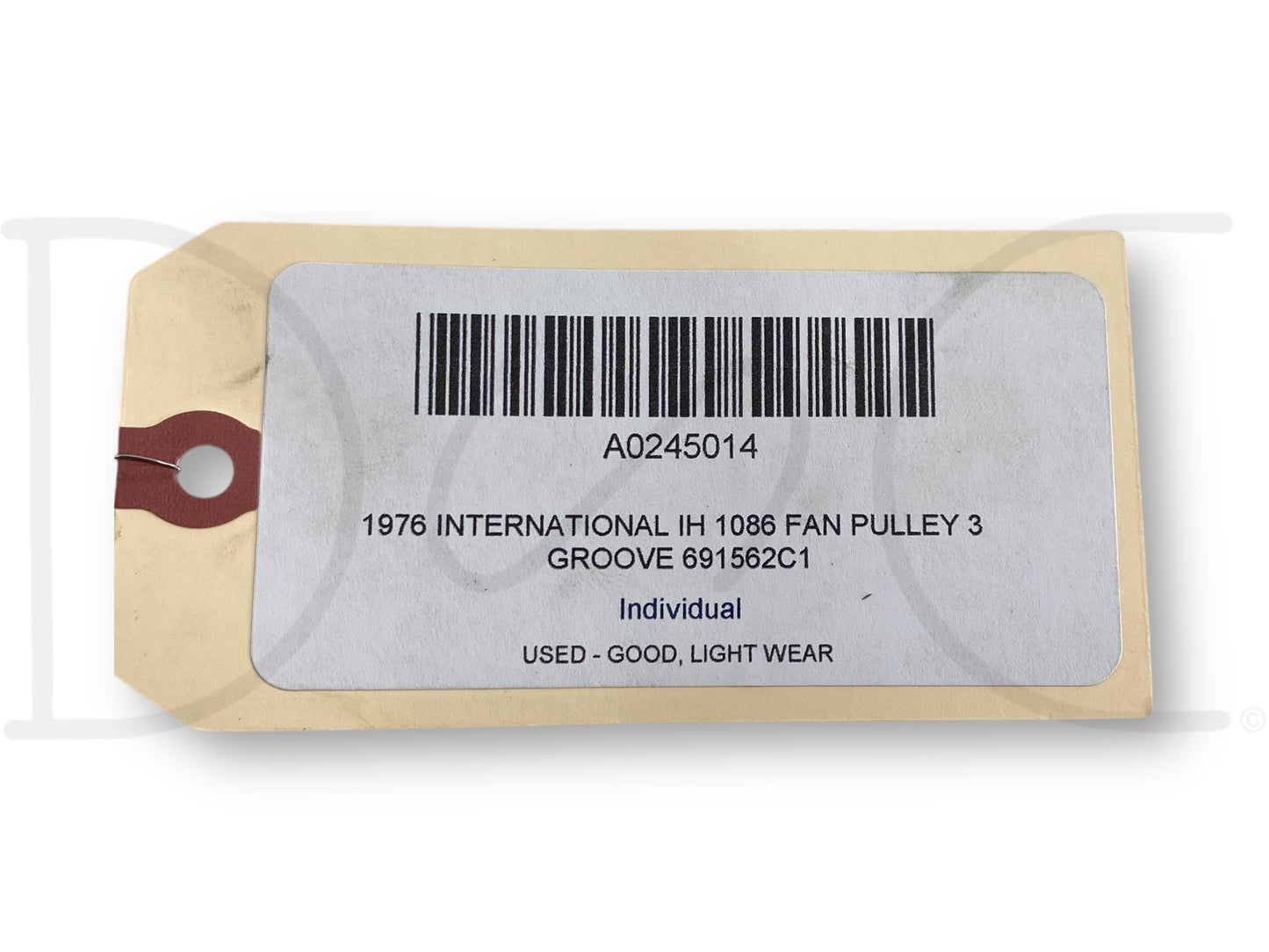 1976 International IH 1086 Tractor Fan Pulley 3 Groove 691562C1