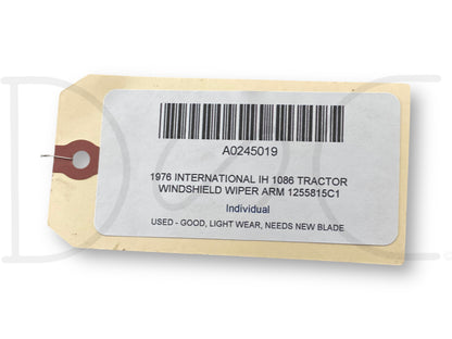 1976 International IH 1086 Tractor Windshield Wiper Arm 1255815C1