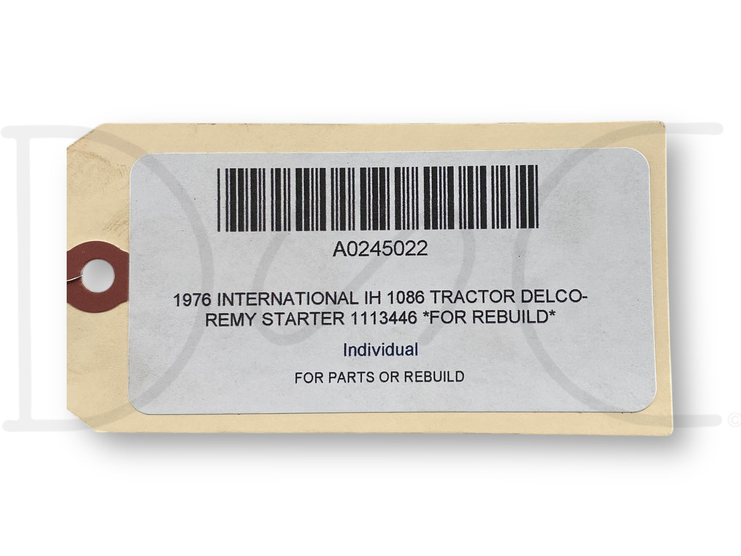 1976 International IH 1086 Tractor Delco-Remy Starter 1113446 *For Rebuild*