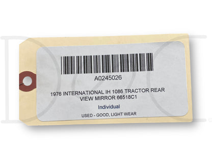 1976 International IH 1086 Tractor Rear View Mirror 66518C1