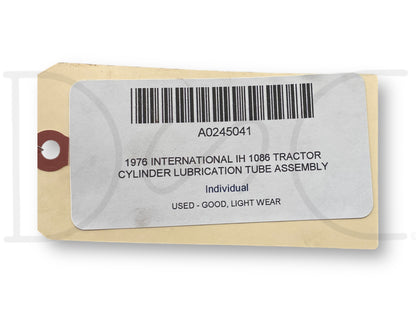 1976 International IH 1086 Tractor Cylinder Lubrication Tube Assembly 385942R91